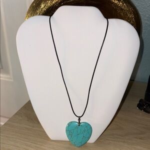 Turquoise Heart Pendant Necklace